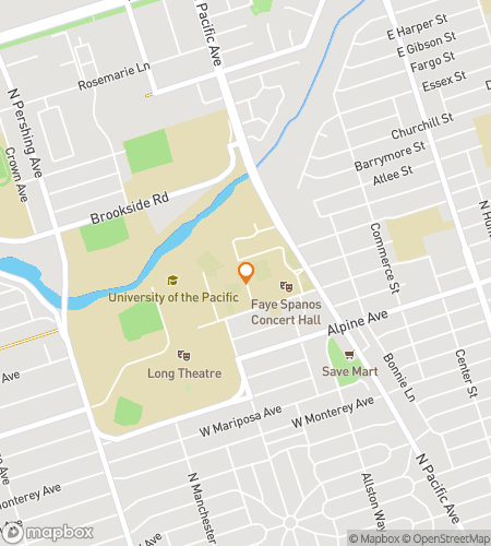 Map of scavenger hunt walking tour for University of the Pacific Hunt