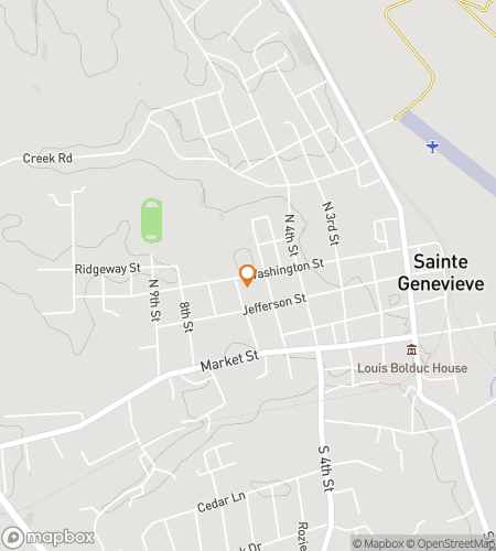 Térkép a Ste. Genevieve‘s Giddy-up Galore Hunt szabadulós játék túrájához