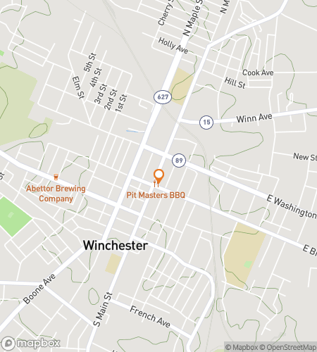 विनचेस्टर वंडर्स वाइल्ड हंट के लिए स्कैवेंजर हंट वॉकिंग टूर का नक्शा