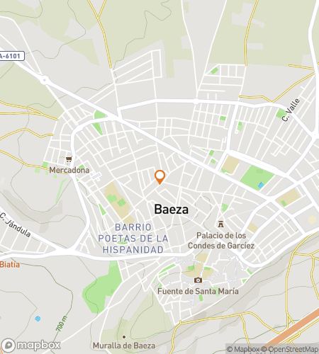 Map of scavenger hunt walking tour for Baeza Bonanza: The Great Andalusian Chase