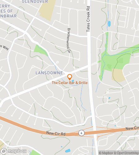 Map of scavenger hunt walking tour for Lexington Kentucky Bar Hunt