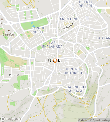 Map of scavenger hunt walking tour for Über Úbeda: The Renaissance Riddle Run