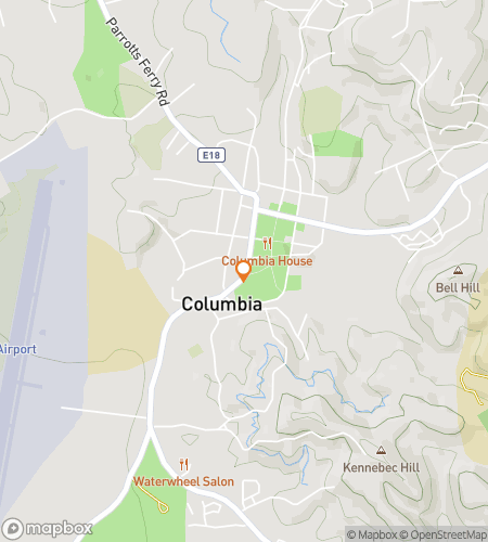 Columbia'nın Altına Hücum Macerası için hazine avı yürüyüş turu haritası