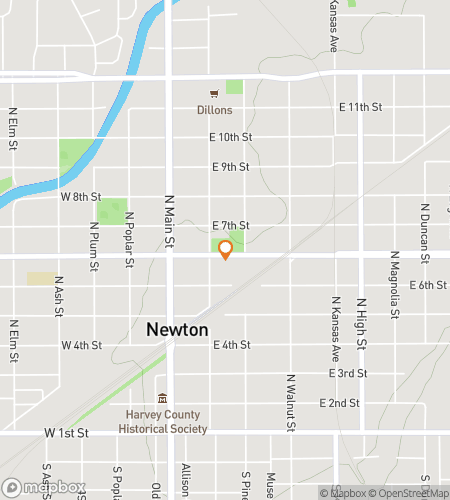 Mapa pěšího scavenger huntu pro Newton's Nutty Navigators