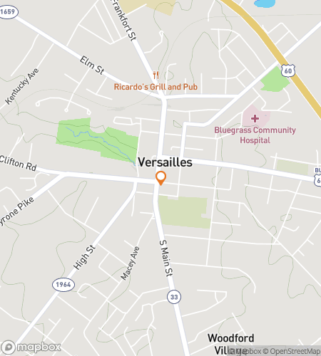 Map of scavenger hunt walking tour for  Versailles scavenger hunt