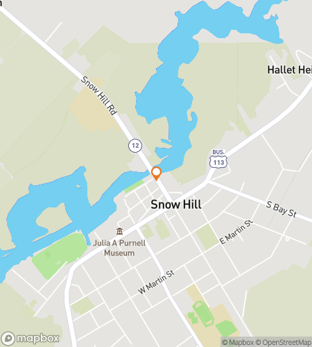 Map of scavenger hunt walking tour for Shadows Over Snow Hill: A Spooky Hunt