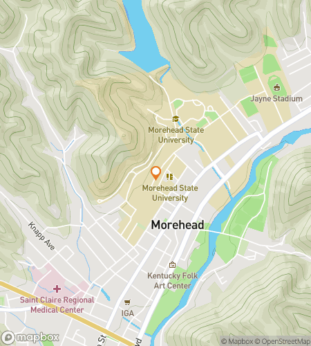 Map of scavenger hunt walking tour for Morehead Mysteries & Moonlit Mementos