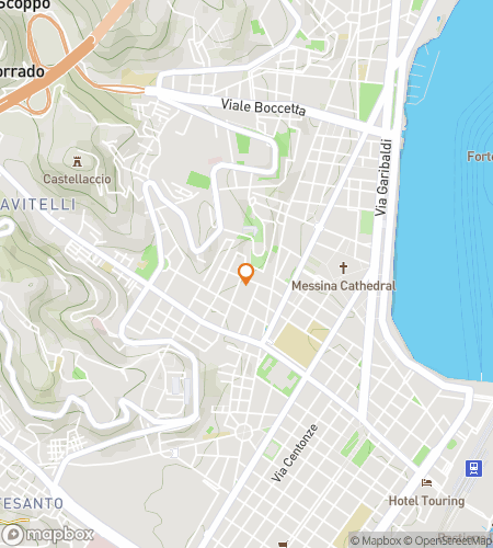 Map of scavenger hunt walking tour for Messina: Between a Rock and a Quest Place