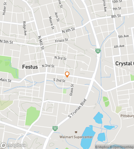 Map of scavenger hunt walking tour for A Fest to Remember&colon; The Classic Festus Chase