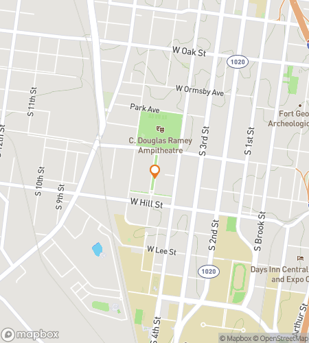 Térkép a Cardinal Quest: The UofL Hunt kincsvadászat gyalogostúráról