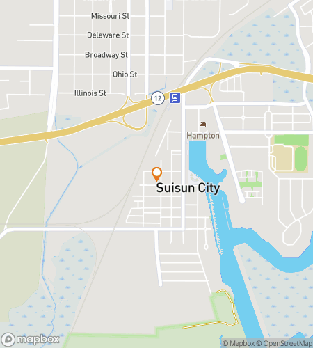 Map of scavenger hunt walking tour for Suisun City Scavenger Hunt