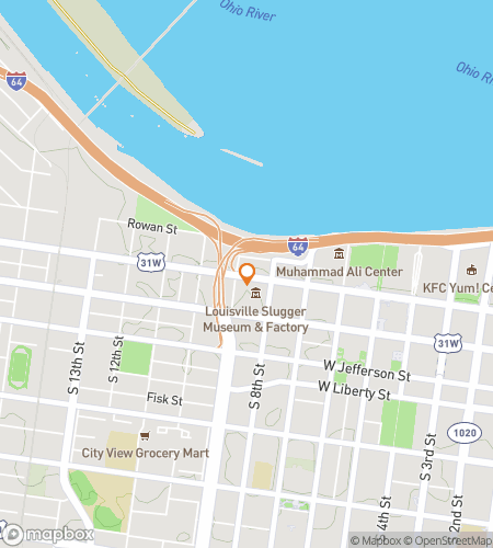 Louisville'in Vuruş ve Yurt Dışı Oyunu için hazine avı yürüyüş turu haritası