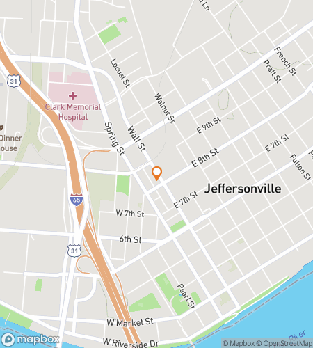 Map of scavenger hunt walking tour for Jeff Jamboree Jaunt