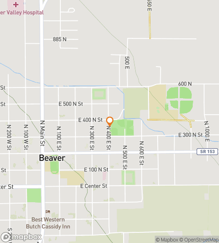 Map of scavenger hunt walking tour for Beavers Downtown Delight Hunt