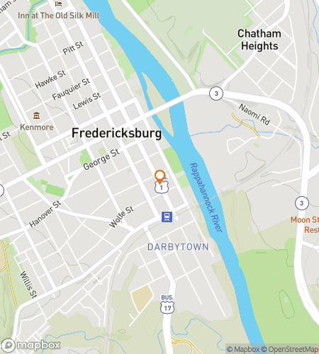 Χάρτης περιπάτου με κυνήγι θησαυρού για το Fredericksburg Ghost Hunt