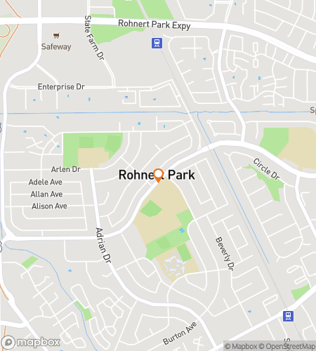 Map of scavenger hunt walking tour for Rohnert Park Scavenger Hunt