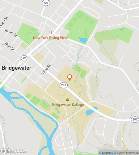 Map of scavenger hunt walking tour for Bridgewater College Hunt