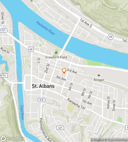 Map of scavenger hunt walking tour for Dunbar Downtown Doozy Hunt