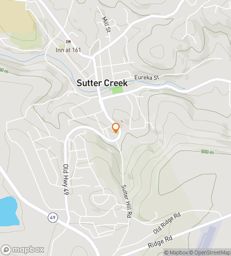 Map of scavenger hunt walking tour for Rush Through Golden Sutter Creek!