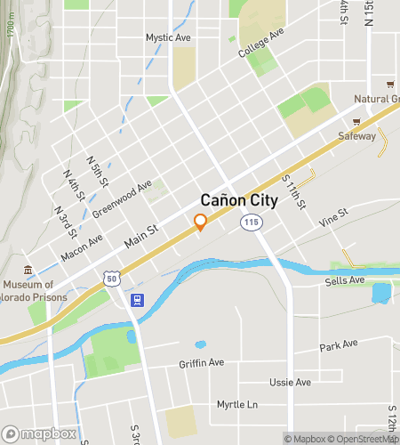 Map of scavenger hunt walking tour for Canon Capers: Downtown Dino Dash