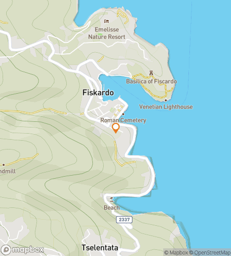 แผนที่ทัวร์เดินล่าสมบัติสำหรับ Anchors, Alleys & Hidden Corners of Fiskardo