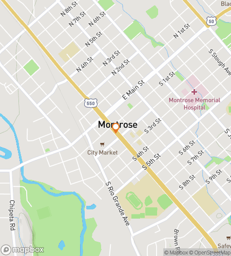 Térkép a Montrose Marvelous Mystery Hunt kincsvadászat sétájához