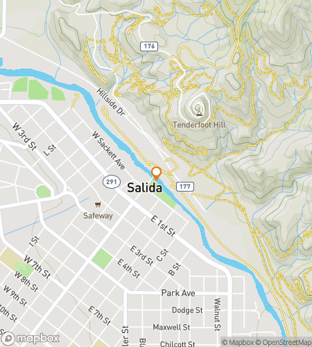 Map of scavenger hunt walking tour for Salida Later&comma; Adventure&excl;