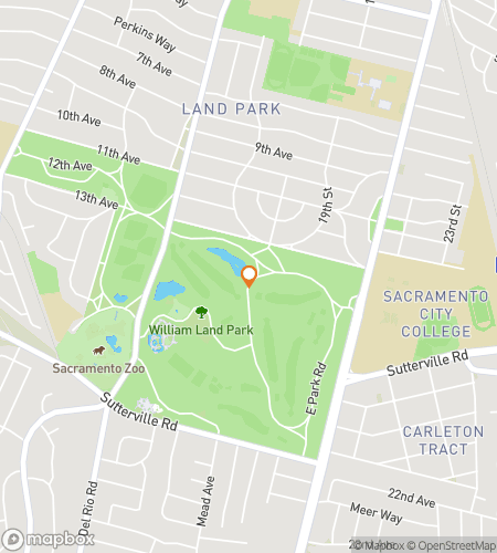 Map of scavenger hunt walking tour for William Land Park Hunt