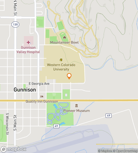 Map of scavenger hunt walking tour for Gunnison‘s Grand Getaway Hunt