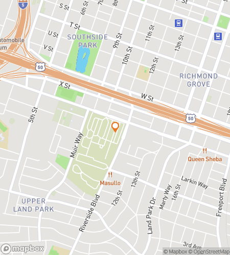 Map of scavenger hunt walking tour for Sacramento Scurry: Village 11 Adventure