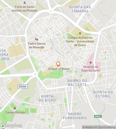 Map of scavenger hunt walking tour for Evora‘s Eureka Expedition