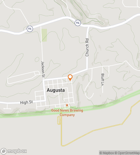 Map of scavenger hunt walking tour for Augusta Amble & Adventure Hunt