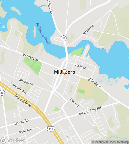 Map of scavenger hunt walking tour for Pond-er This: Millsboro