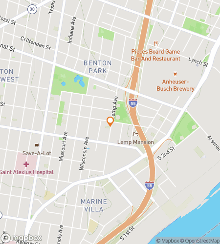 Map of scavenger hunt walking tour for Benton West Adventue Quest 