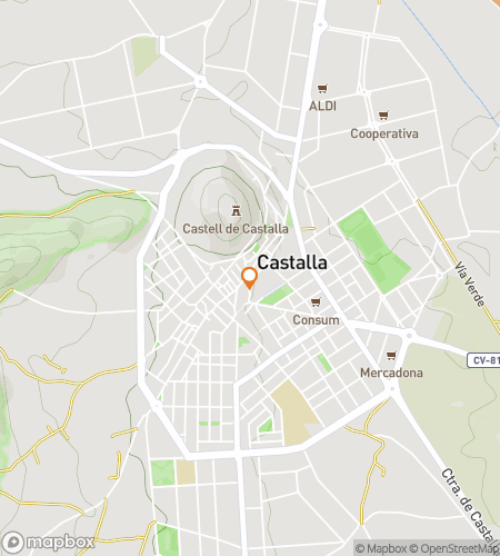 Map of scavenger hunt walking tour for Whispers of the Mountains: The Castalla Adventure