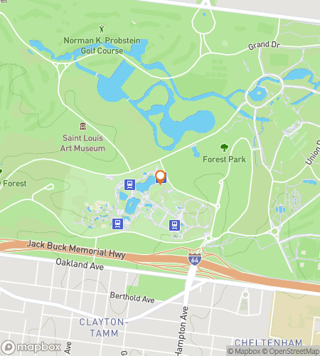 Map of scavenger hunt walking tour for Scavenger Hunt at St. Louis Zoo