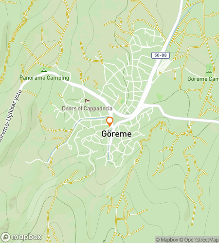 Map of scavenger hunt walking tour for Going to Goreme!