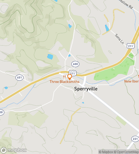 स्पेरीविल स्कैवेंजर शैनानिगंस के लिए स्कैवेंजर हंट वॉकिंग टूर का नक्शा