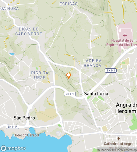 Map of scavenger hunt walking tour for Forts, Faith & Hidden Streets of Angra