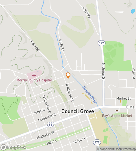 Mapa pěšího okruhu pátrání po pokladu pro The Grove-tastic Discovery Trail