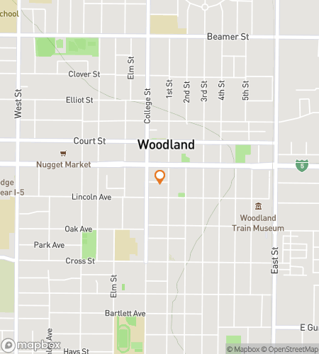 Map of scavenger hunt walking tour for Woodland Scavenger Hunt