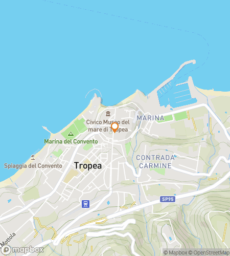 Map of scavenger hunt walking tour for Tropea: Seats of Power to Stages of Culture Hunt