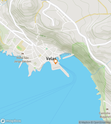 Map of scavenger hunt walking tour for Whale, Well, Well: The Azorean Velas Quest