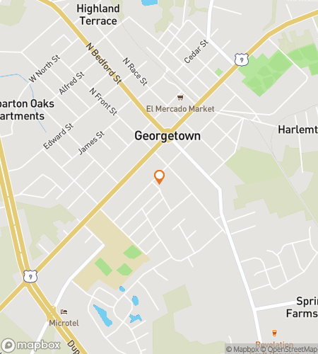 Map of scavenger hunt walking tour for Georgetown Gems Galore