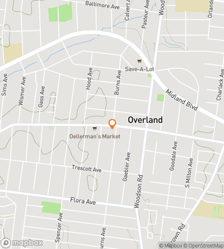 Map of scavenger hunt walking tour for Uptown Overland Odyssey