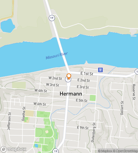 Mapa pěší prohlídky honby za pokladem pro Hermann Hootenanny Hunt