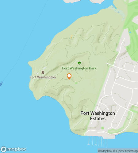 Map of scavenger hunt walking tour for Fort Washington Funtastic Adventure Hunt