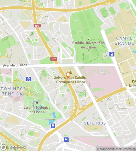 Mapa scavenger hunt prohlídky pro lov Universidade Católica Portuguesa