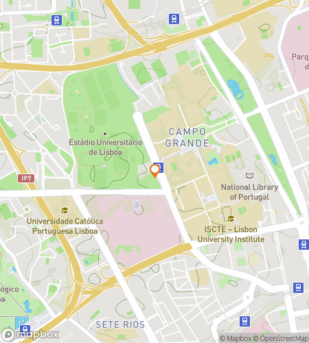 Lizbon Üniversitesi Avı için hazine avı yürüyüş turu haritası