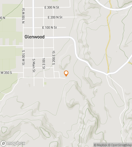 Kävelykierroksen aarteenetsintäkartta Glenwood Giggles & Treasure Trailsille